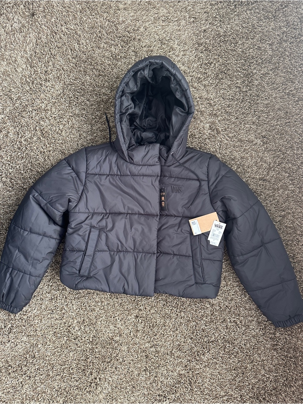 NWT Vans Hillgate Cropped Puffer Jacket Size S